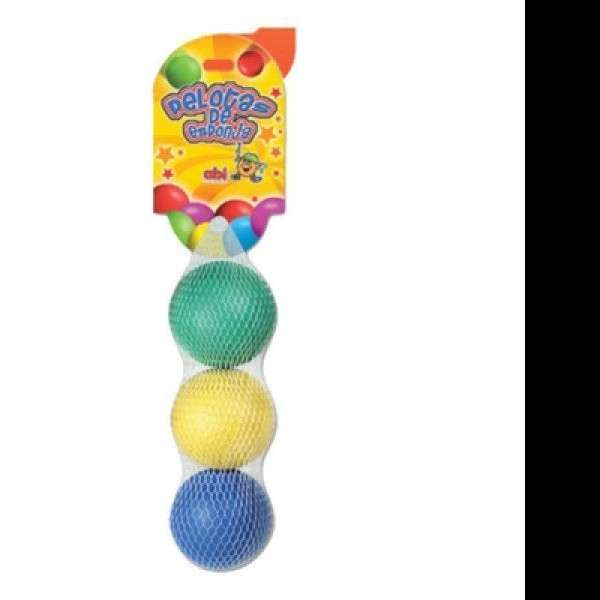 PELOTA ESPONJA 2 12 SATELITE RED C3 PZAS.